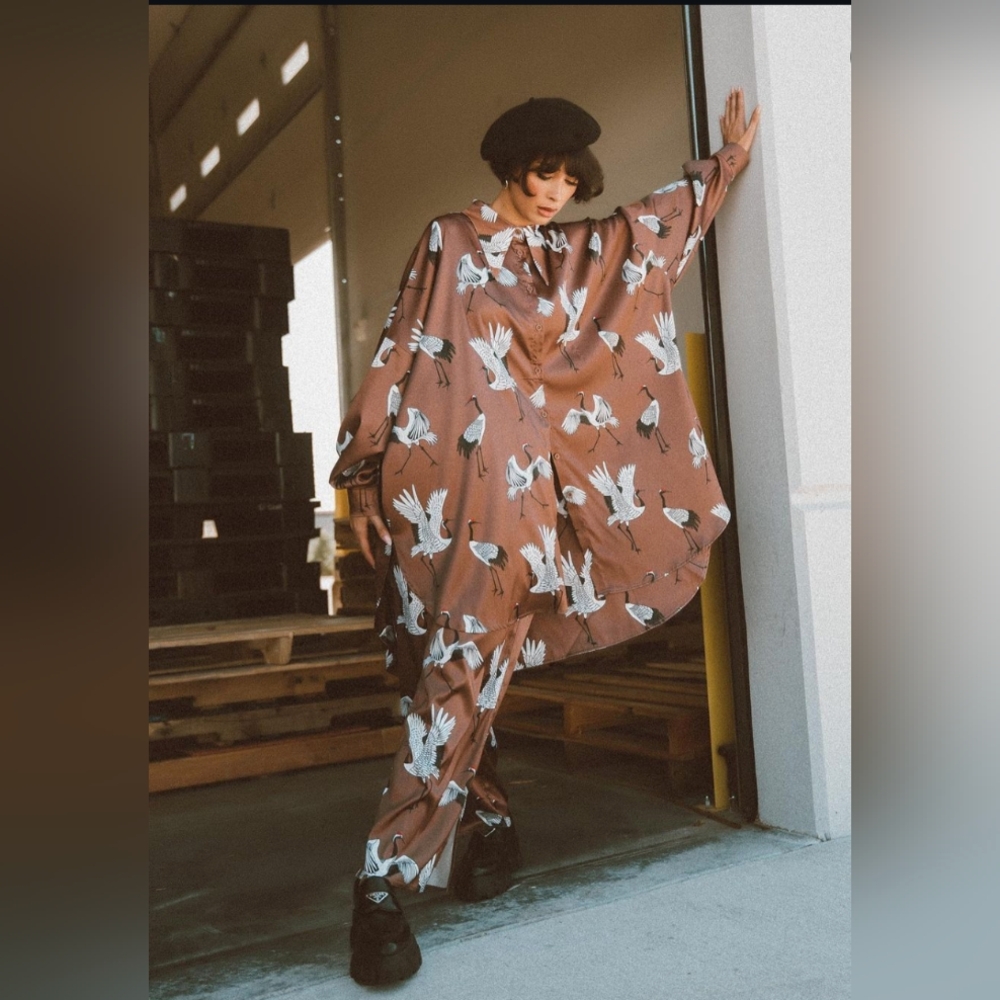 NWT still in bag (sold out online) dressed in lala crane playsuit